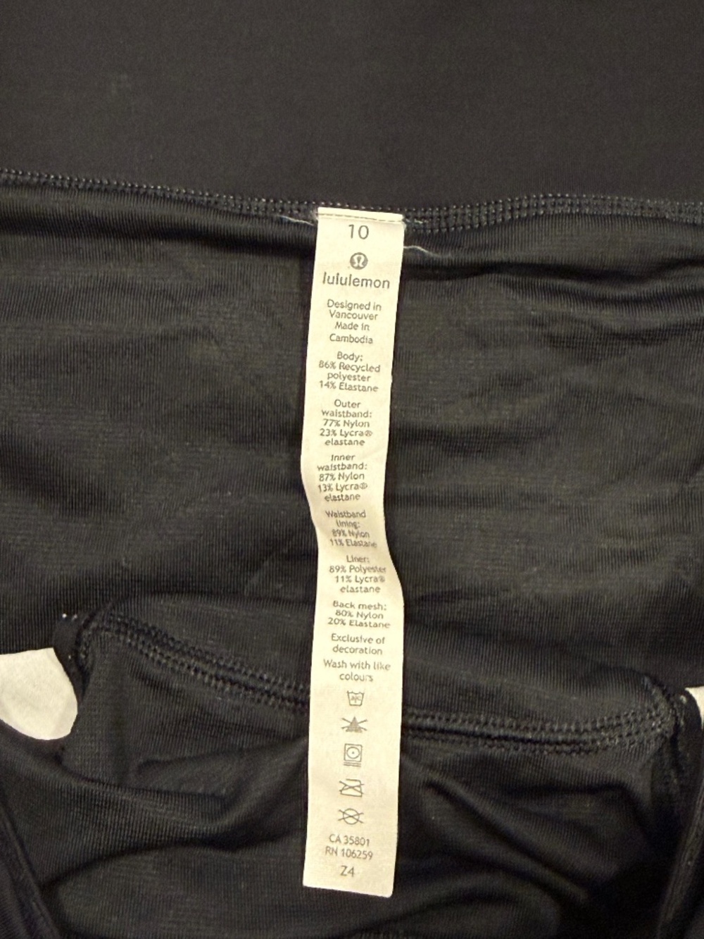 lululemon Speed Up Low-Rise Lined Short - Heathered Black / Black - Size 10 - Picture 8 of 9